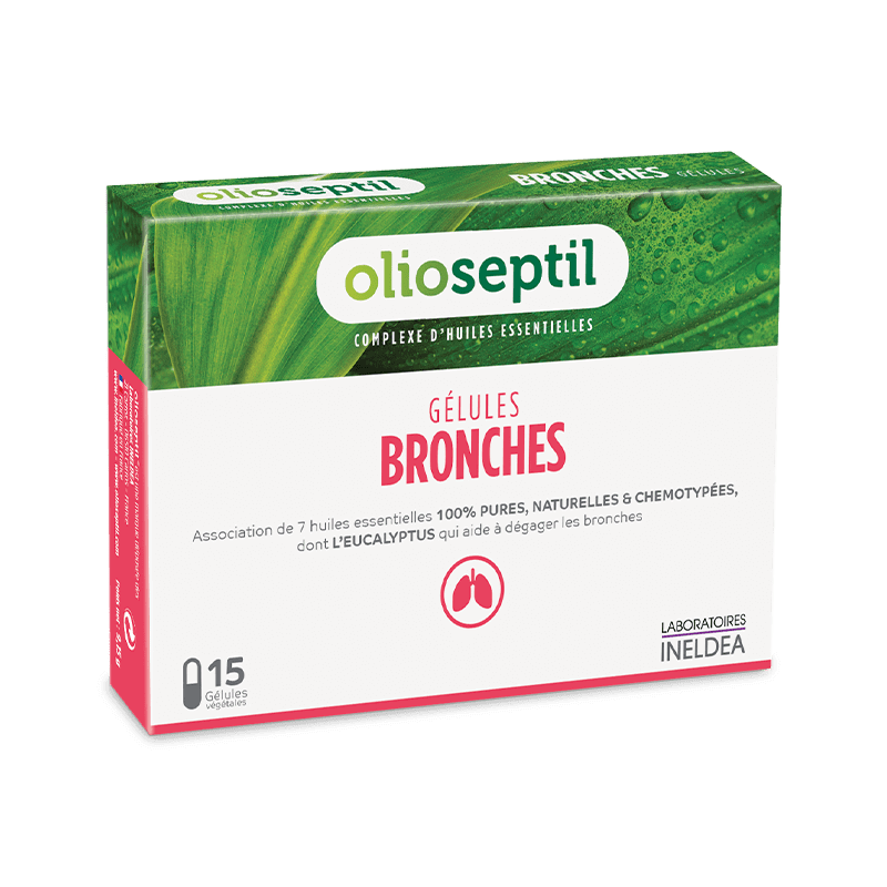 OLIOSEPTIL BRONCHI: ESSENTIAL OILS CAPSULES FOR TRAVELING PARTNER, RUNNING NOSE, FEVER, AND FUNGAL FREE, IMMUNO-BOOST, DEEP BREATH REMEDY