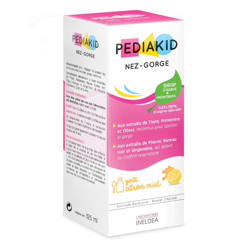 Pediakid Nose Throat Food Supplement Syrup 125ml