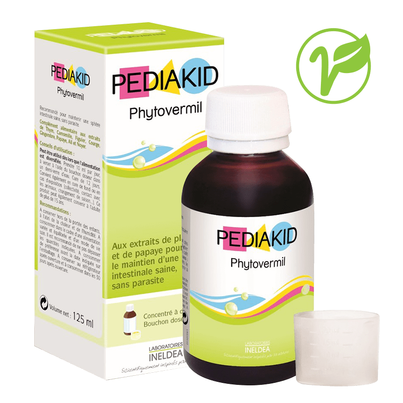 Pediakid Phytovermil Syrup for children to maintain healthy intestines without parasites